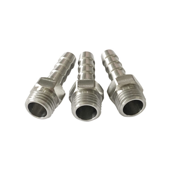 High Pressure Pipe Fitting, Hose Barb, Hexagon Straight Connector