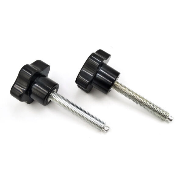 H54788ac516574c2f9b050b4e4a06108bM Plastic Star Head Screw Bolts Clamping Knobs Grips Black, Medical Instrument Thumbscrew
