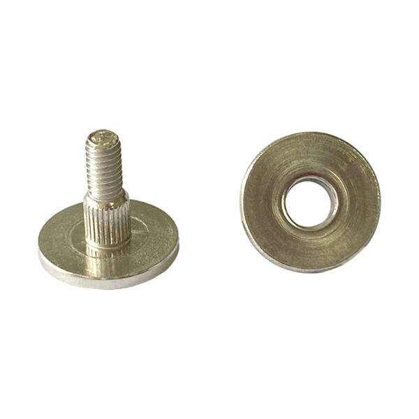 Flat Head Knurled Shoulder Screw with Sleeve