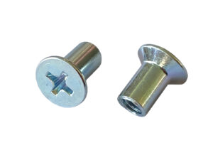 Countersunk Phillips Female Barrel Nut, Binding Barrel