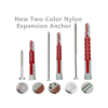 Two-Color Nylon Expansion Anchor, Expansion Anchor For Hollow Bricks/ Foam Walls/ Aerated Concrete Blocks/ TV Wall-mounted Cabinets