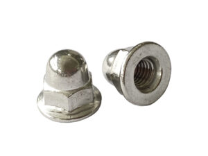 Tall Cap Flange Nut, Integrated Flange Cap, Hex Cap Nut