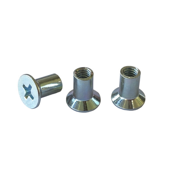 Countersunk Phillips Female Barrel Nut, Binding Barrel