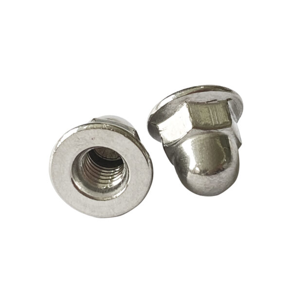 Tall Cap Flange Nut, Integrated Flange Cap, Hex Cap Nut