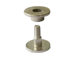 Flat Head Knurled Shoulder Screw with Sleeve