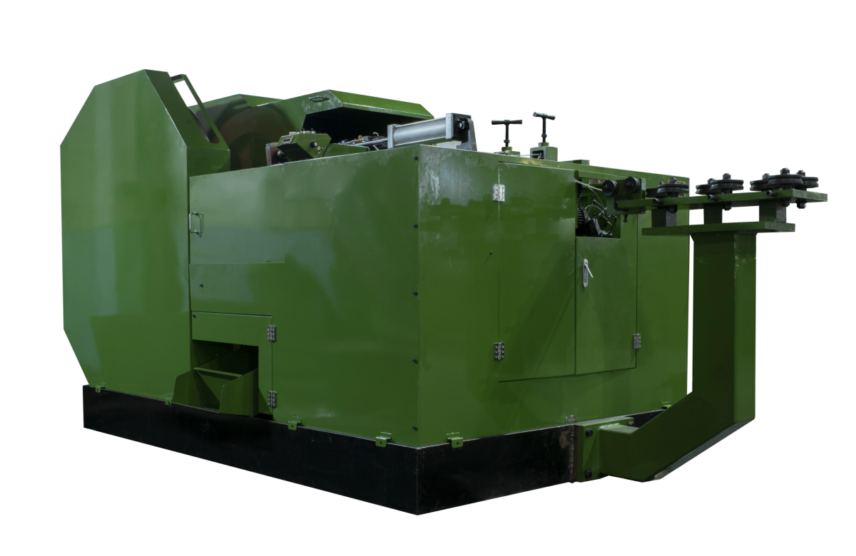 Two-die four-blow multi-station cold heading machine